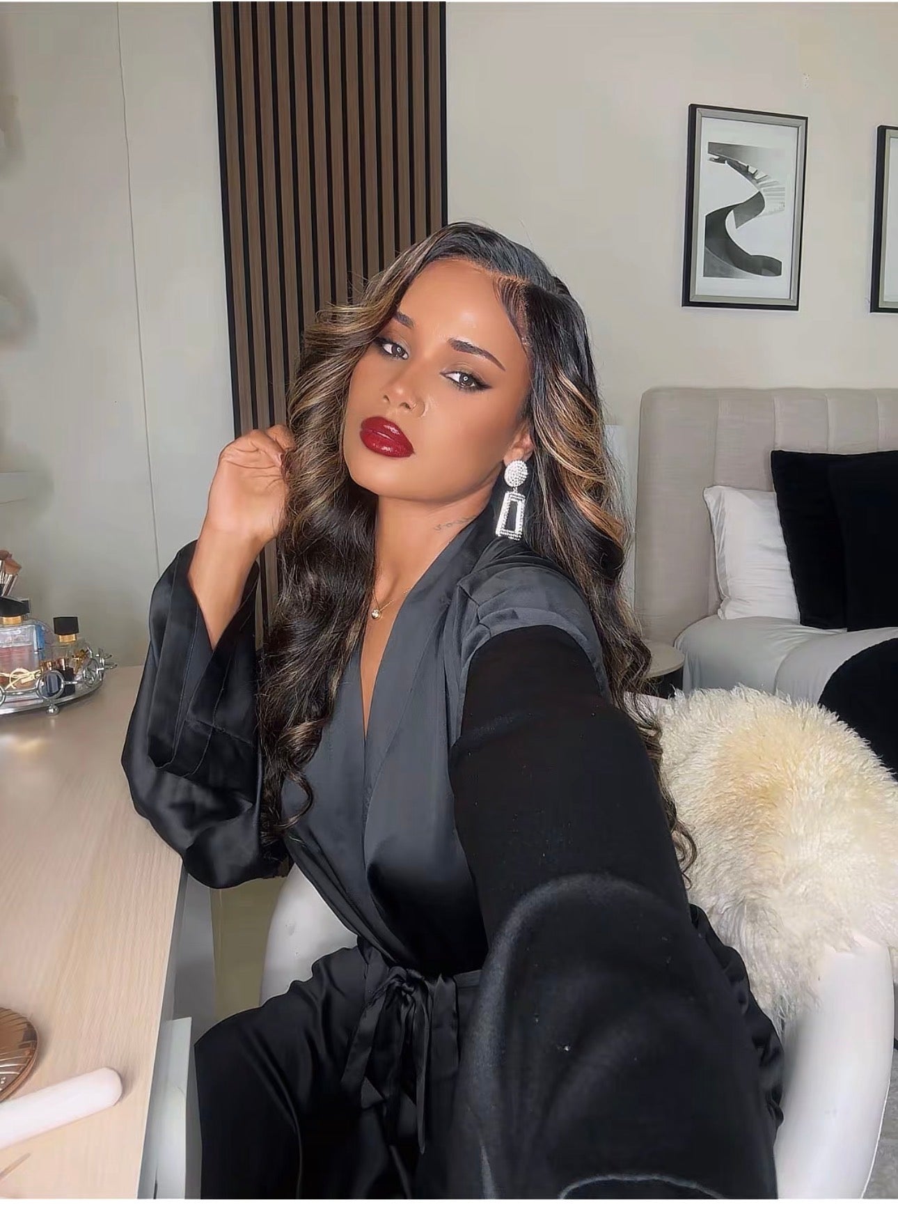 Highlighted body wave 100% human hair HD lace