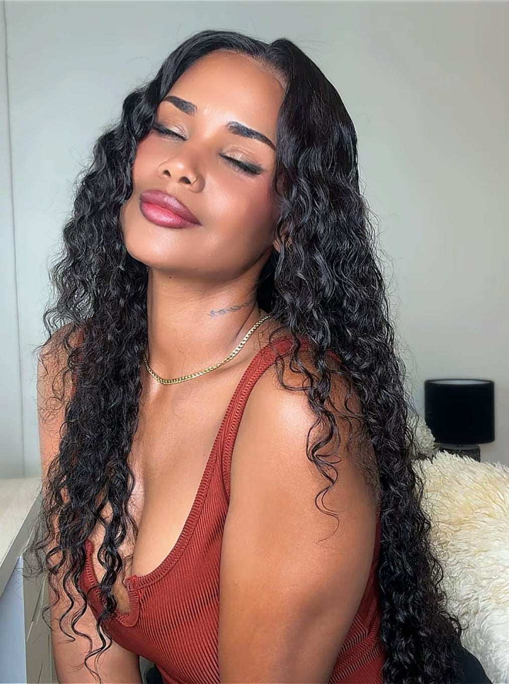 100% raw human hair HD lace 13x4- Deep wave