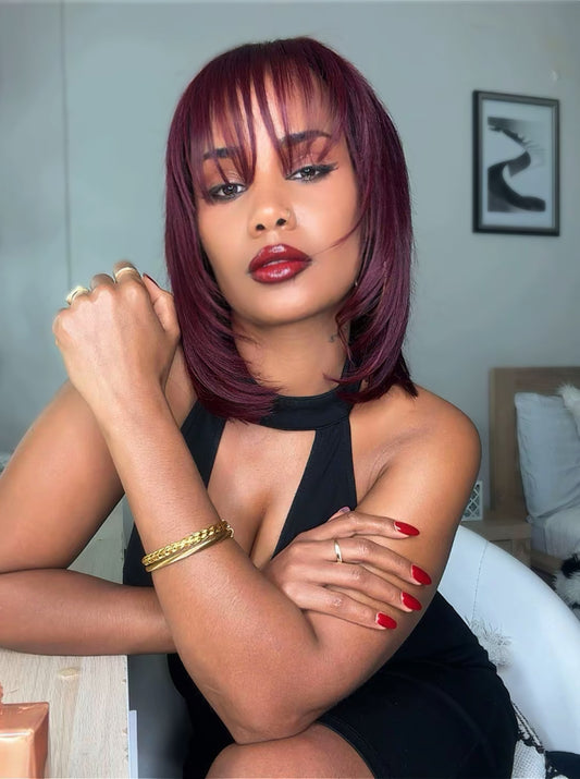 100% human hair Bob laced wig