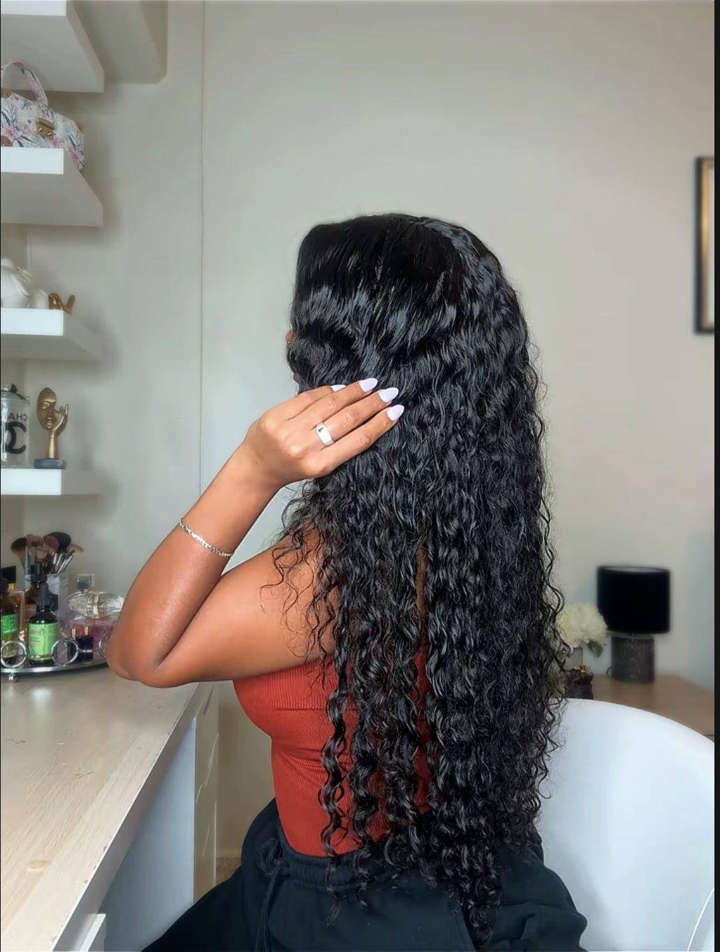 100% raw human hair HD lace 13x4- Deep wave