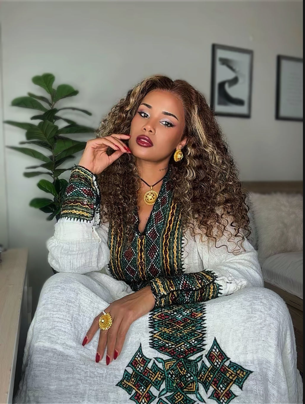 Brown highlighted wig/ 100/human hair 13x4 HD lace