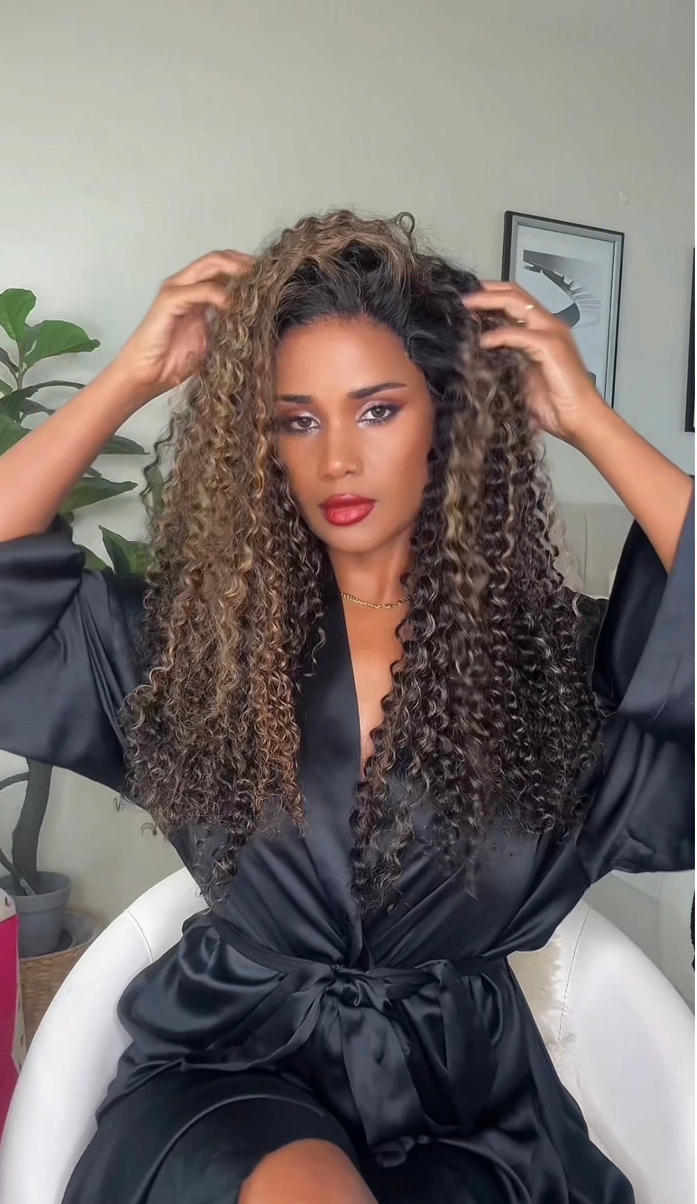 100% human hair 5x5 HD lace Italian curly