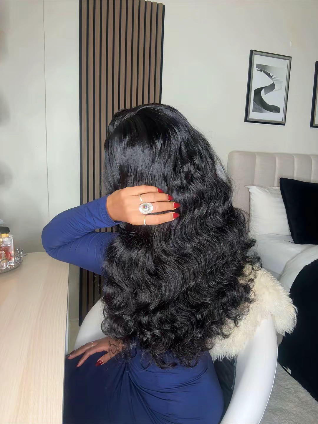 Brazilian Rose wave 100% human hair 5x5 HD lace