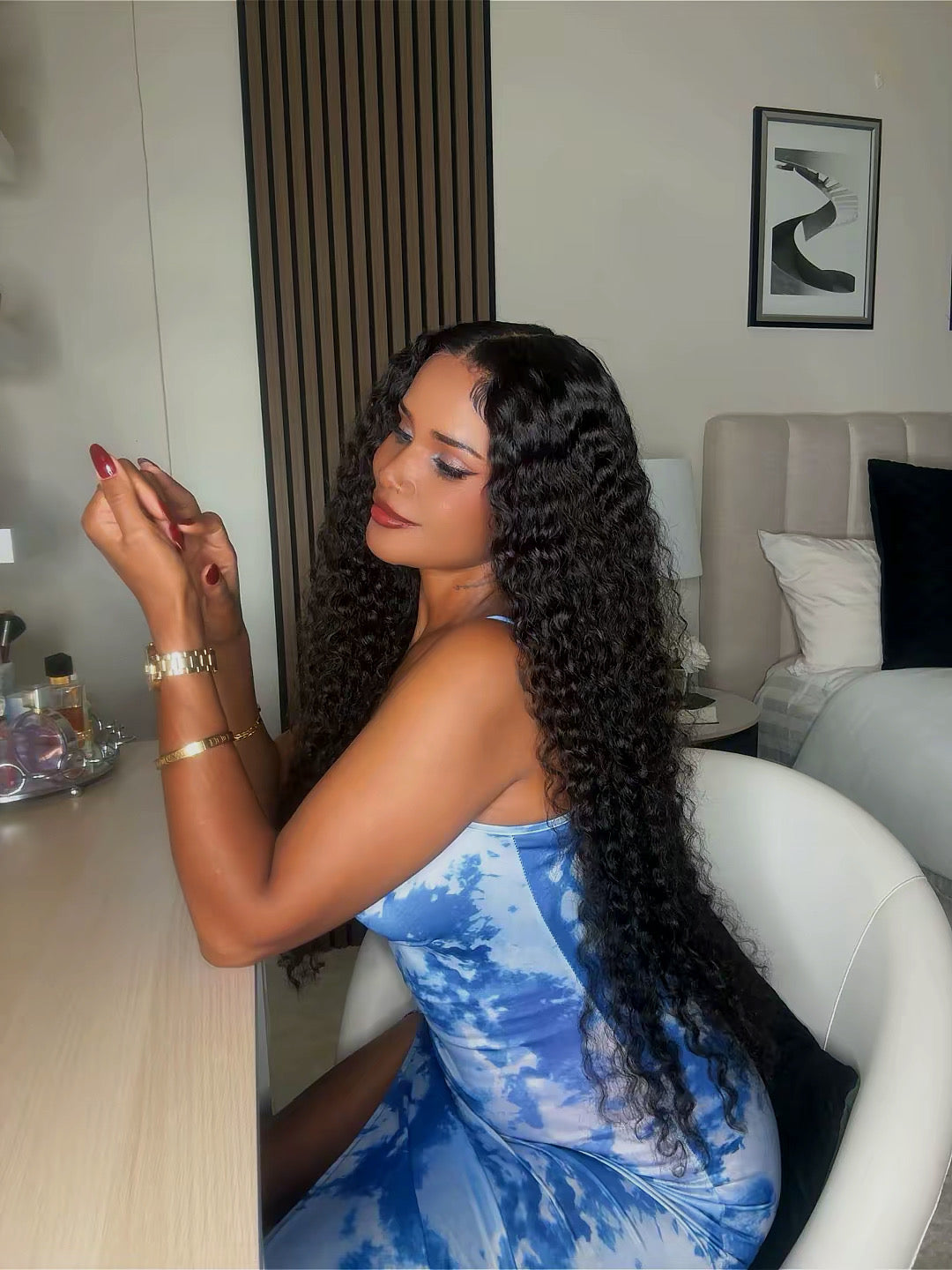 Deep wave Brazilian curls 5x5 HD lace 100% human hair