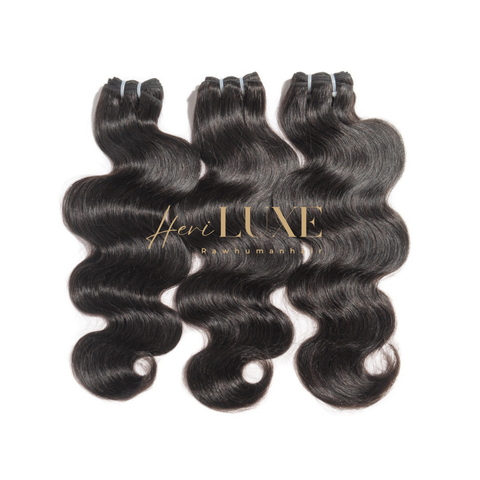 100% raw human hair bundle - Body wave price starts from a single bundle