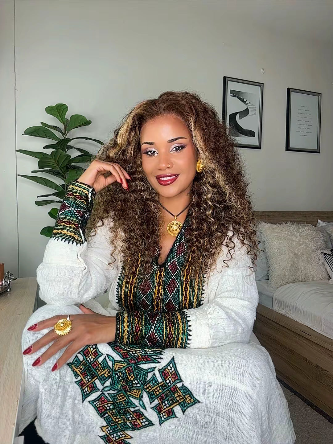 Brown highlighted wig/ 100/human hair 13x4 HD lace