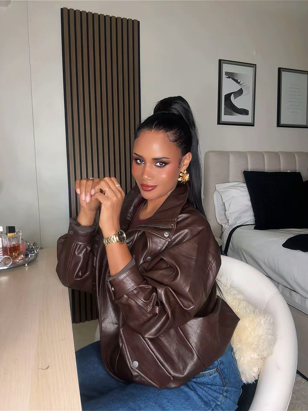 Straight ponytail 100% human hair