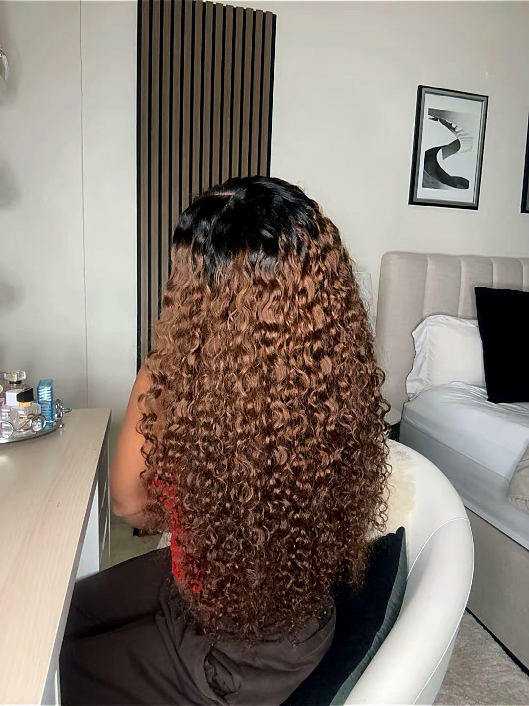 Luxury curls 100% human hair 5x5 glue less